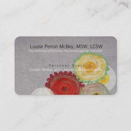 Psychotherapeut Clinicus Psychoeducus Busine Visitekaartje (Voorkant)