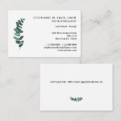Psychotherapeut Eucalyptus Europees Visitekaartje (Voorkant / Achterkant)
