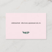 Psychotherapeut Eucalyptus Roze Euro Visitekaartje (Achterkant)