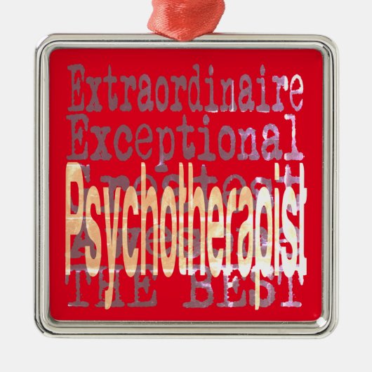 Psychotherapeut Extraordinaire Metalen Ornament (Voorkant)