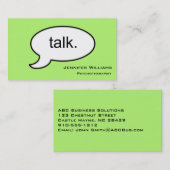 Psychotherapeut Modern Visitekaartje (Voorkant / Achterkant)