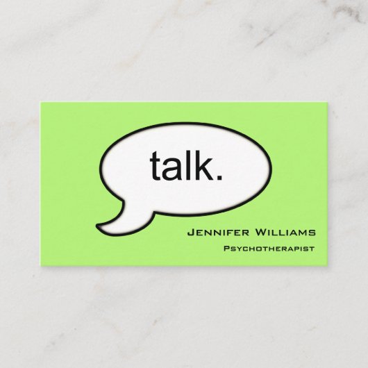 Psychotherapeut Modern Visitekaartje (Voorkant)