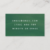 Psychotherapeut Psycholoog Hand Drawn Greenery Visitekaartje (Achterkant)