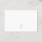 Psychotherapeut Simple Yellow Flower Euro Visitekaartje (Achterkant)