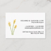 Psychotherapeut Simple Yellow Flower Euro Visitekaartje (Voorkant)