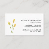 Psychotherapeut Simple Yellow Flower Visitekaartje (Voorkant)