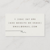 Psychotherapeut Therapie Counselor Drawn Heart Boh Visitekaartje (Achterkant)