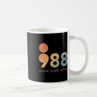 Psychotherapie 988 Semicolon Counselor Posi Koffiemok