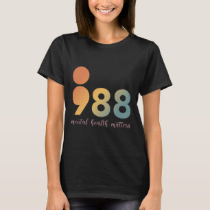 Psychotherapie 988 Semicolon Counselor Posi T-shirt