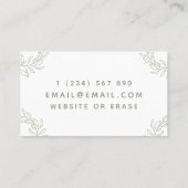 Psychotherapie Advies  Calligrafie Wit Visitekaartje (Achterkant)