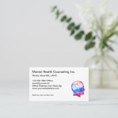 Psychotherapie bij psychische aandoeningen visitekaartje (Staand voorkant)