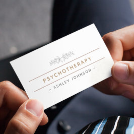 Psychotherapie Drawn Greenery Natuur Botanical Boh Visitekaartje