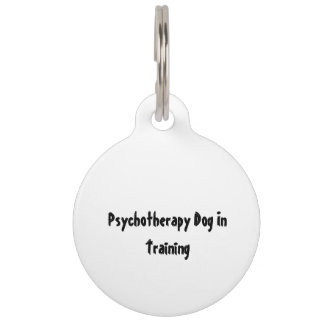 Psychotherapie hond in opleiding huisdierpenning