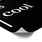 Psychotherapie is koel bewustzijn positief poster (Hoek)