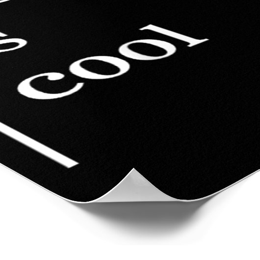 Psychotherapie is koel bewustzijn positief poster (Hoek)