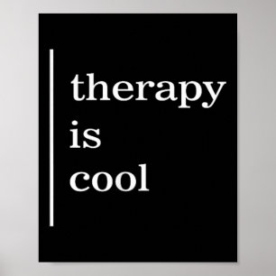 Psychotherapie is koel bewustzijn positief poster