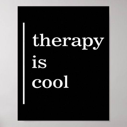 Psychotherapie is koel bewustzijn positief poster (Voorkant)