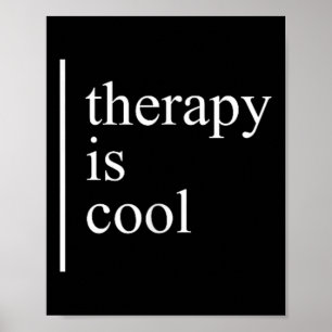 Psychotherapie is koel bewustzijn positief poster