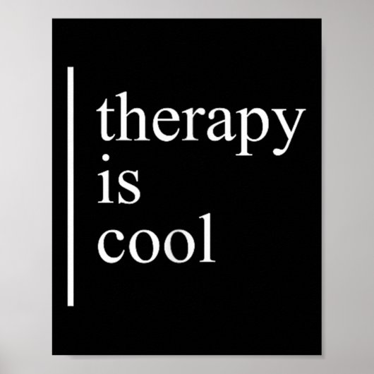 Psychotherapie is koel bewustzijn positief poster (Voorkant)
