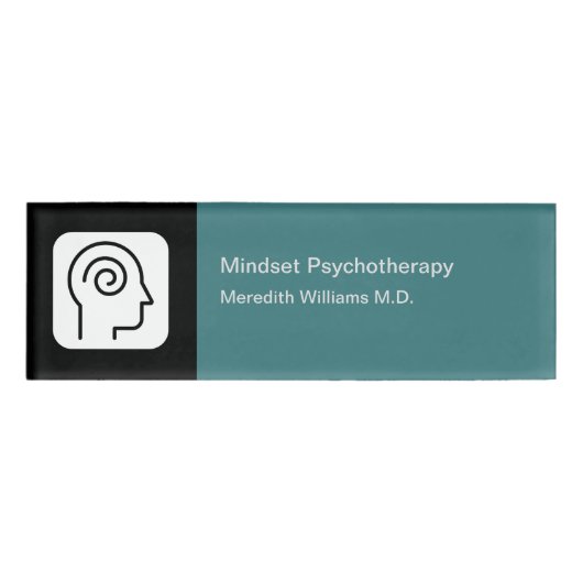 Psychotherapie Mental Health Kantoor Personeelsnaa Naambadge (Voorkant)