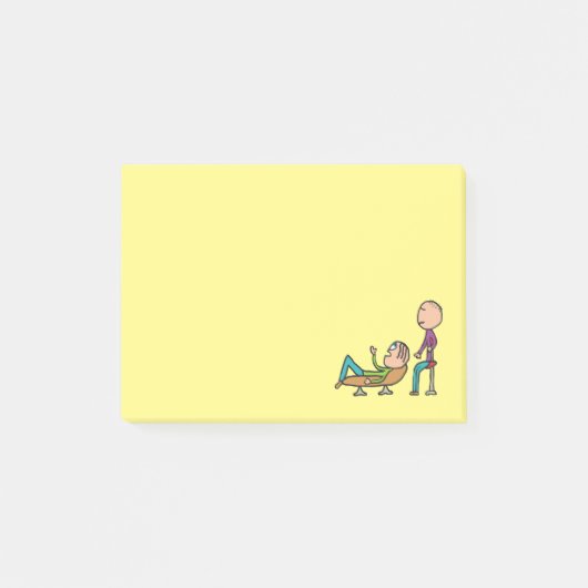 Psychotherapie-therapie-therapie- therapie- therap post-it® notes (Voorkant)