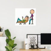 Psychotherapie-therapie-therapie- therapie- therap poster (Thuiskantoor)