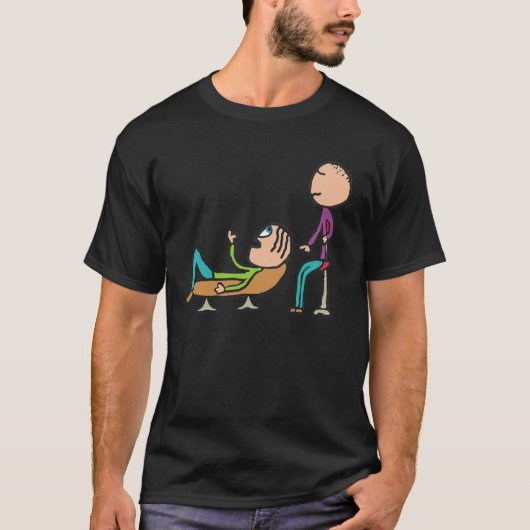 Psychotherapie-therapie-therapie- therapie- therap t-shirt (Voorkant)