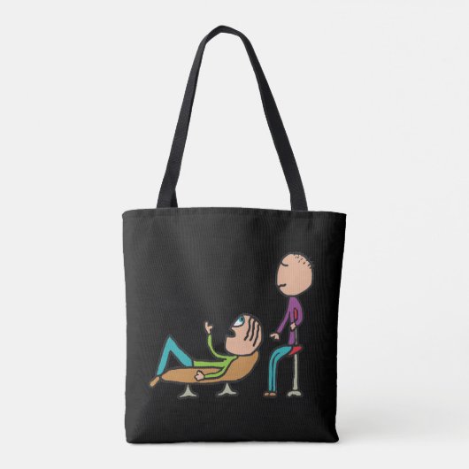 Psychotherapie-therapie-therapie- therapie- therap tote bag (Achterkant)