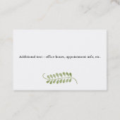 Psychotherapist Eucalyptus European Visitekaartje (Achterkant)