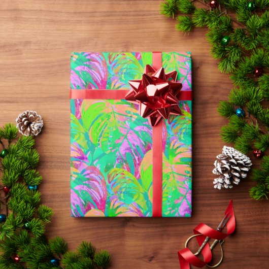 Psychotic Psychedelic Alien Jungle Cadeaupapier (Feestdagen Geschenken)