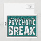 Psychotische en psychische Humor Briefkaart (Voorkant / Achterkant)