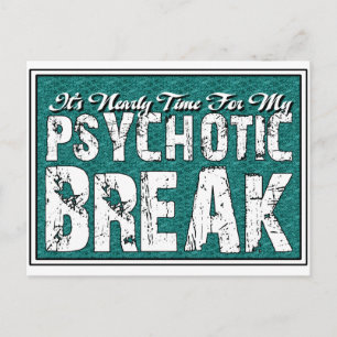 Psychotische en psychische Humor Briefkaart