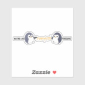 "Psychotische pinguïns" sticker (Vel)