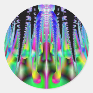 Psychotische raket fractal art Sticker