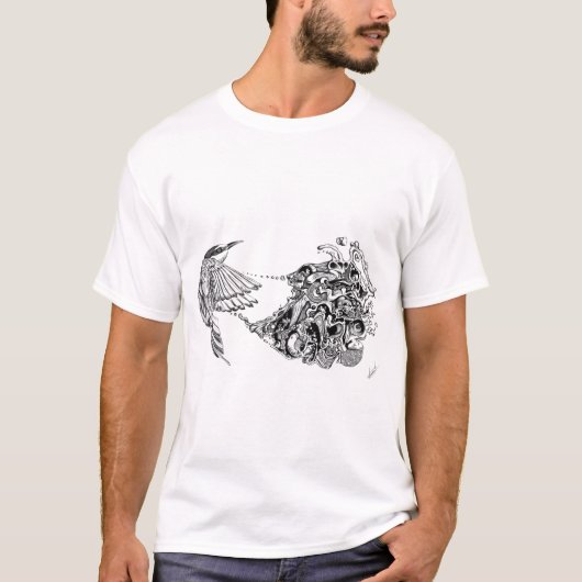 Psychovogel T-shirt (Voorkant)