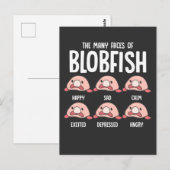 Psychroluta Oogvis Longvis Zee Briefkaart (Voorkant / Achterkant)