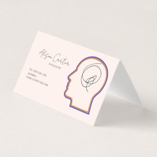 psycology editable business card kaart