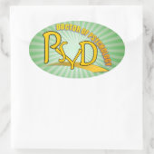 PSYD-ARTS VAN PSYCHOLOGIE-LOGO OVALE STICKER (Tas)