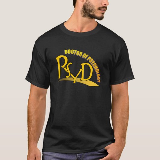 PSYD-ARTS VAN PSYCHOLOGIE-LOGO T-SHIRT (Voorkant)