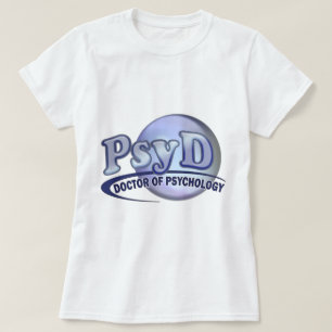 PsyD Doctor in de psychologische LOGO T-shirt
