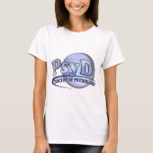 PsyD Doctor in de psychologische LOGO T-shirt (Voorkant)
