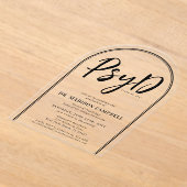 PsyD Doctor of Psychology Afstudeerfeest Acryl Uitnodigingen (Laagn)