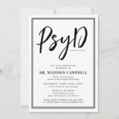 PsyD Doctor of Psychology Afstudeerfeest Kaart (Voorkant)