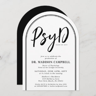 PsyD Doctor of Psychology Afstudeerfeest Kaart