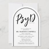 PsyD Doctor of Psychology Afstudeerfeest Kaart (Voorkant)