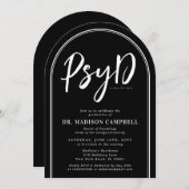 PsyD Doctor of Psychology Afstudeerfeest Kaart (Voorkant / Achterkant)