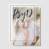 PsyD Doctor of Psychology Afstudeerfeest Vellum Uitnodigingen (Offset (Koppel))