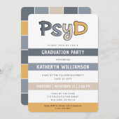 PsyD Doctor of Psychology Afstuderen Kaart (Voorkant / Achterkant)