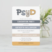 PsyD Doctor of Psychology Afstuderen Kaart (Staand voorkant)