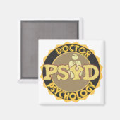 PsyD LOGO - ARTS VAN PSYCHOLOGIE Magneet (Voorkant / Achterkant)